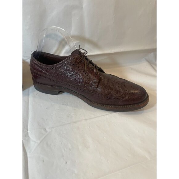 Florsheim Montinaro Wingtip Oxford Mens size  9.5   Brown Leather Lace Up - Picture 12 of 15